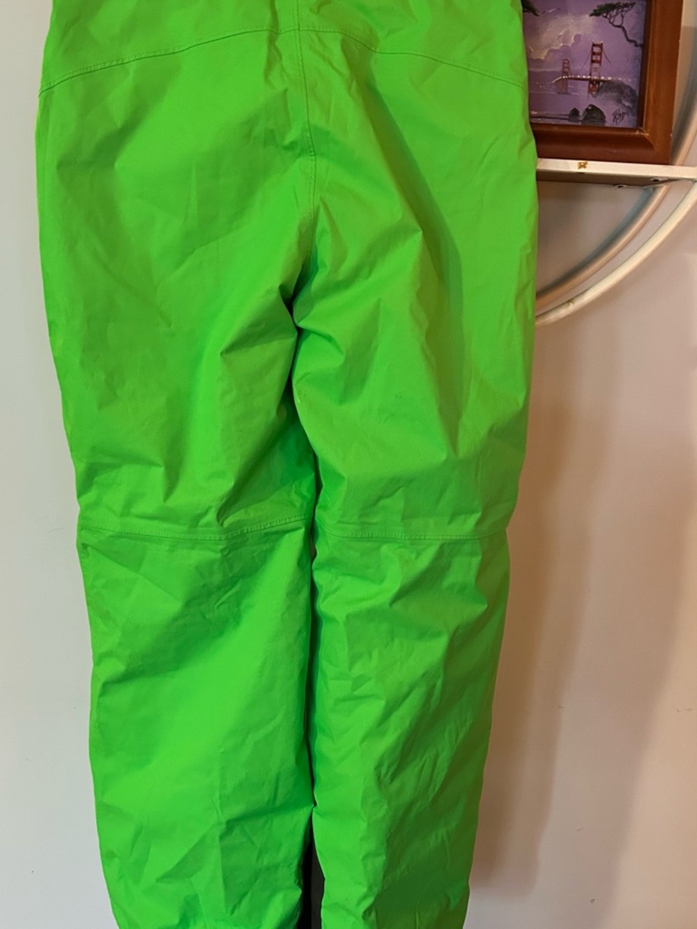 The North Face Kids Youth Boys Large 14 16 Neon Green Waterproof Ski Pant - Picture 2 of 7